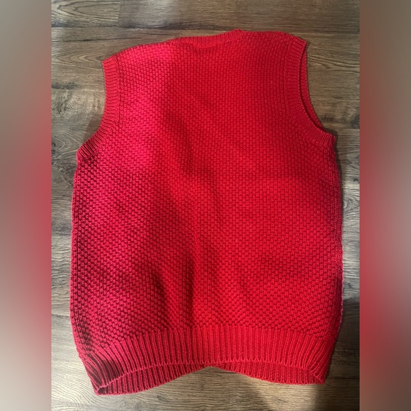 Vintage Knit cardigan Sweater Vest, Women’s L unique pockets Buttons Classic - Picture 5 of 5
